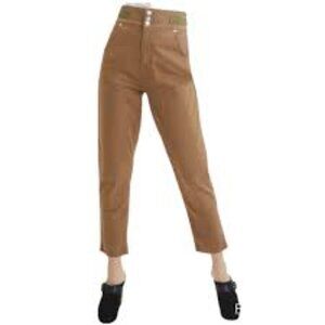 Veronica Beard Brown Cargo High Waist Slim Fit Khaki Pants Size 24